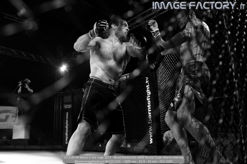 2013-05-04 Milano in the cage 2013 - Mixed Martial Arts 5699 Nicolai Dudic-Marvin Ademay.jpg